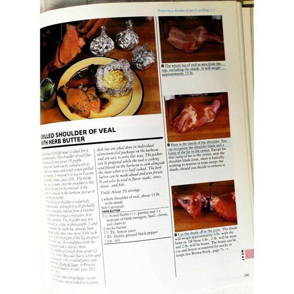 VTG 1987 Jacques Pepin's The Art of Cooking Hardback Cookbook Recipes - Picture 11 of 11